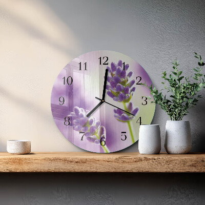 Round wall clock Lavender