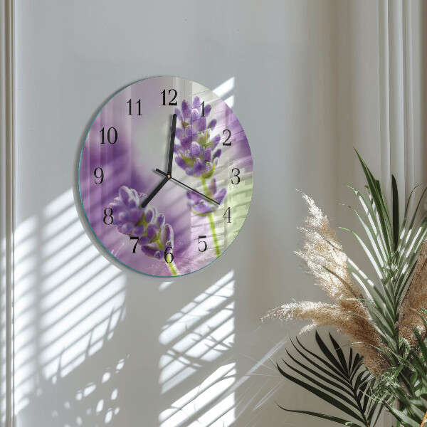 Round wall clock Lavender