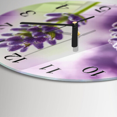Round wall clock Lavender