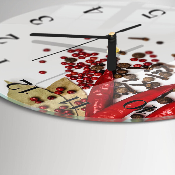 Round wall clock Red Pepper