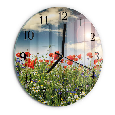 Round wall clock Meadow
