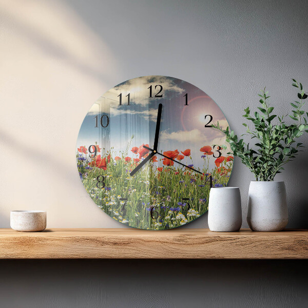 Round wall clock Meadow