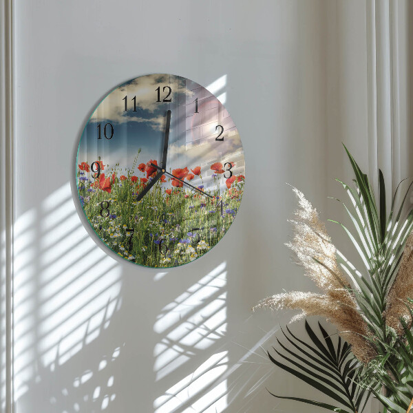 Round wall clock Meadow
