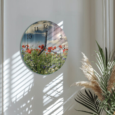 Round wall clock Meadow