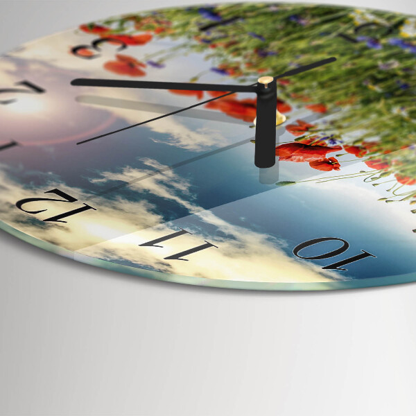 Round wall clock Meadow