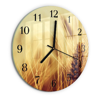Round wall clock Grain