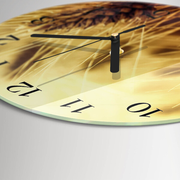 Round wall clock Grain