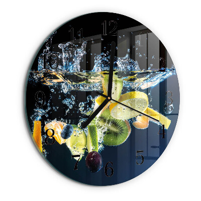 Round wall clock Fruit