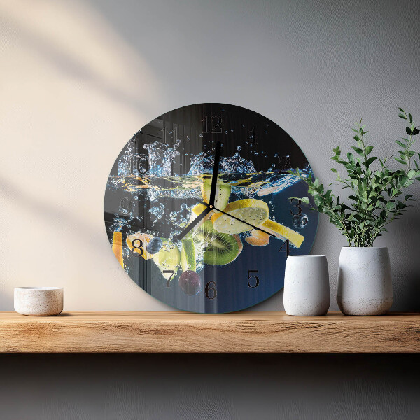 Round wall clock Fruit