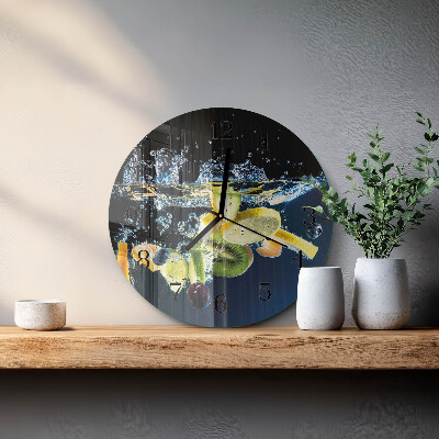 Round wall clock Fruit