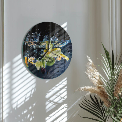 Round wall clock Fruit