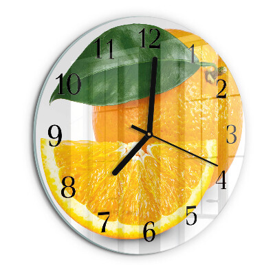 Round wall clock Oranges