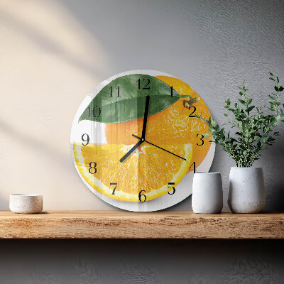 Round wall clock Oranges