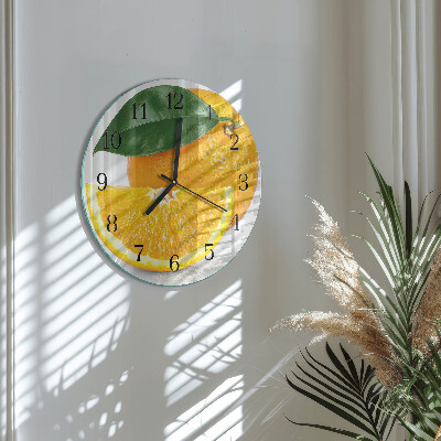 Round wall clock Oranges