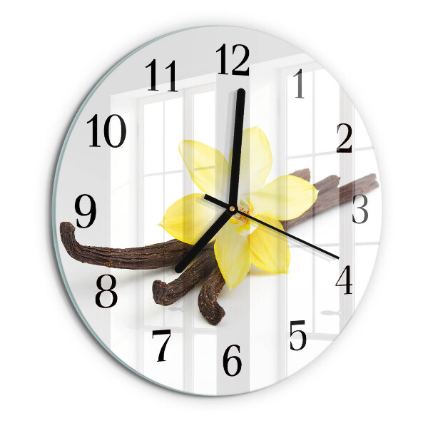 Round wall clock Vanilla Orchid