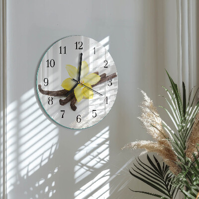 Round wall clock Vanilla Orchid