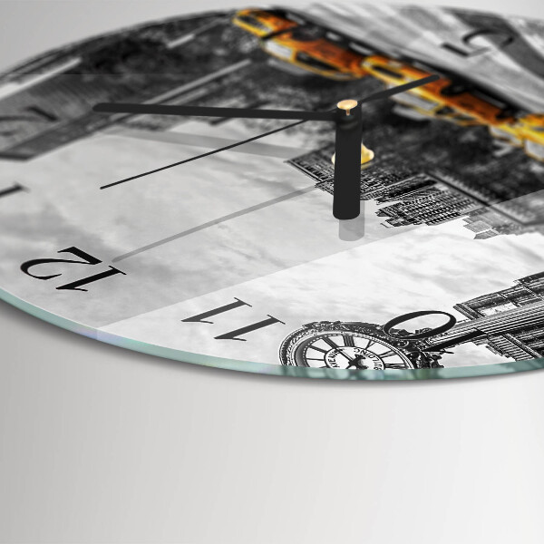 Round wall clock Taxi
