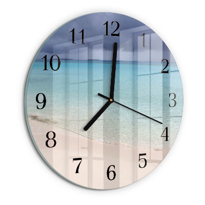 Round wall clock Beach