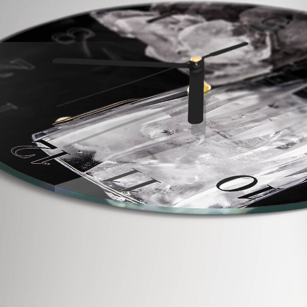 Round wall clock Ice