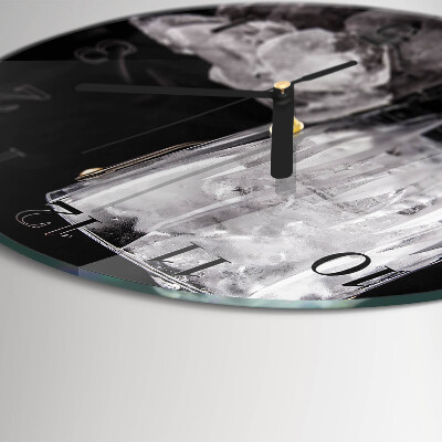 Round wall clock Ice