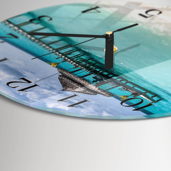Round wall clock Beach