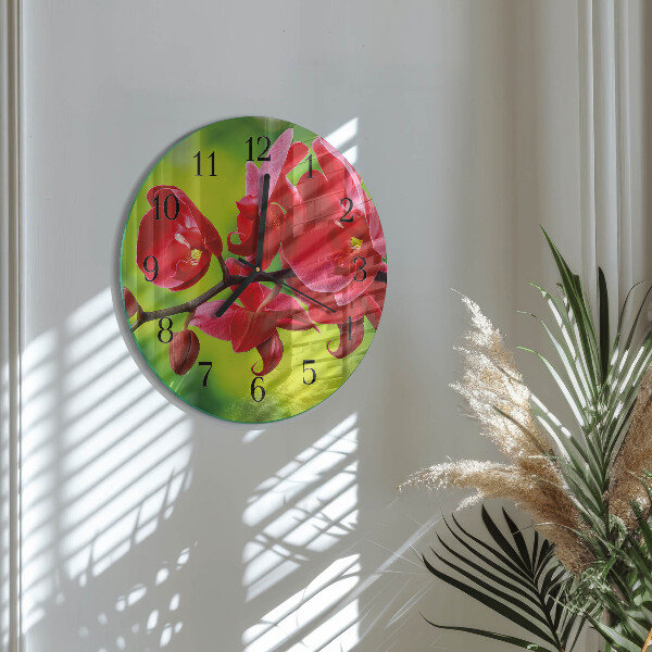 Round wall clock Orchid