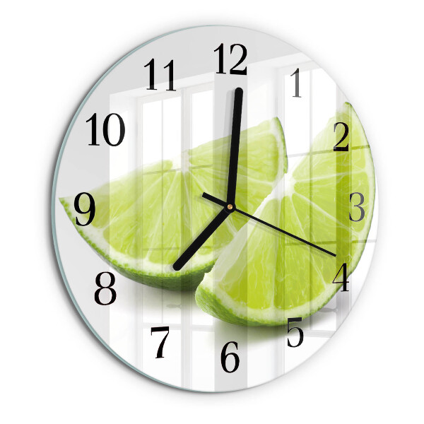 Round wall clock Calcium carbonate