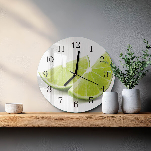 Round wall clock Calcium carbonate