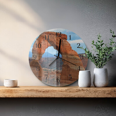 Round wall clock Grand Canyon