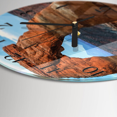 Round wall clock Grand Canyon