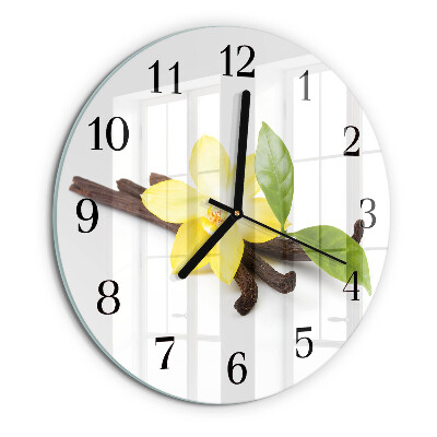 Round wall clock Vanilla Orchid