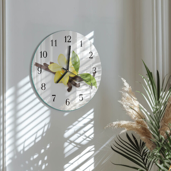 Round wall clock Vanilla Orchid