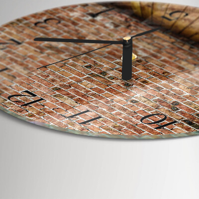 Round wall clock Brick