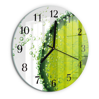 Round wall clock Calcium carbonate