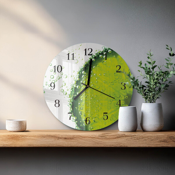 Round wall clock Calcium carbonate