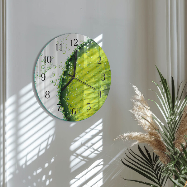 Round wall clock Calcium carbonate