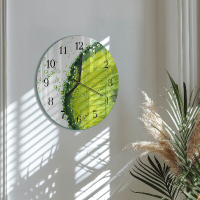 Round wall clock Calcium carbonate