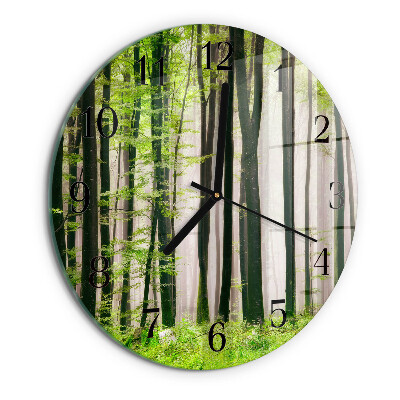 Round wall clock Forest