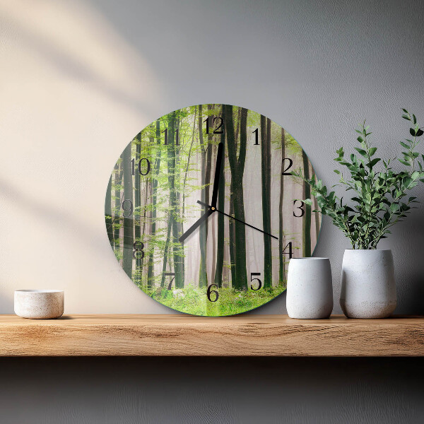Round wall clock Forest