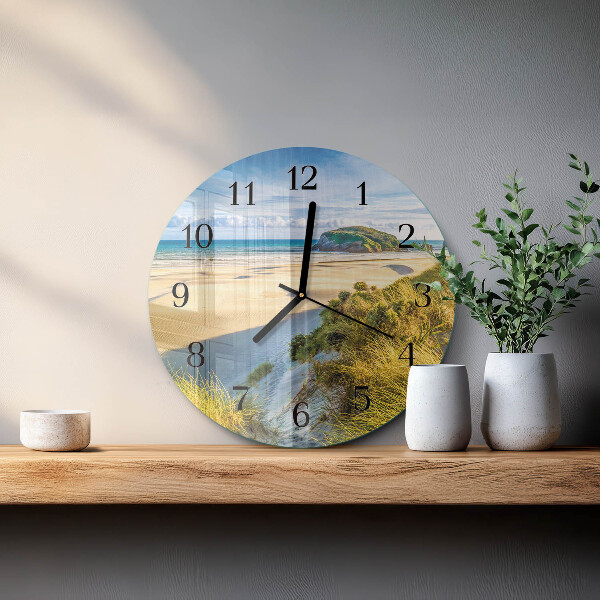 Round wall clock Beach