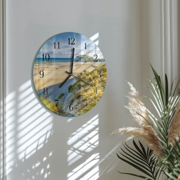 Round wall clock Beach