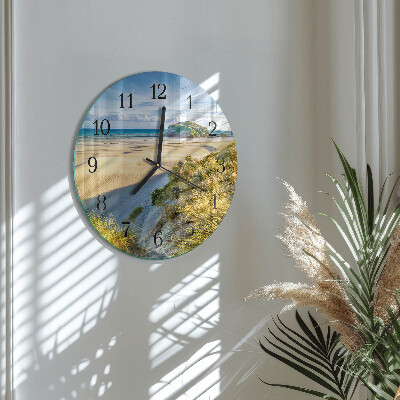 Round wall clock Beach