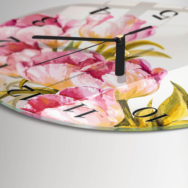 Round wall clock Watercolors