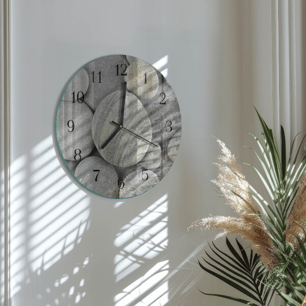 Round wall clock Stones