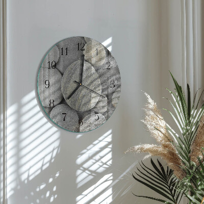 Round wall clock Stones