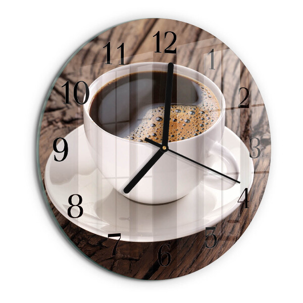 Round wall clock Coffee