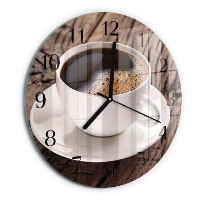 Round wall clock Coffee