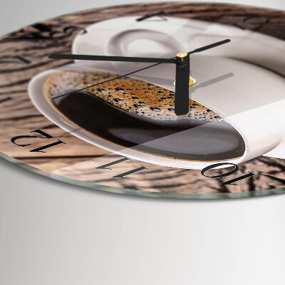 Round wall clock Coffee