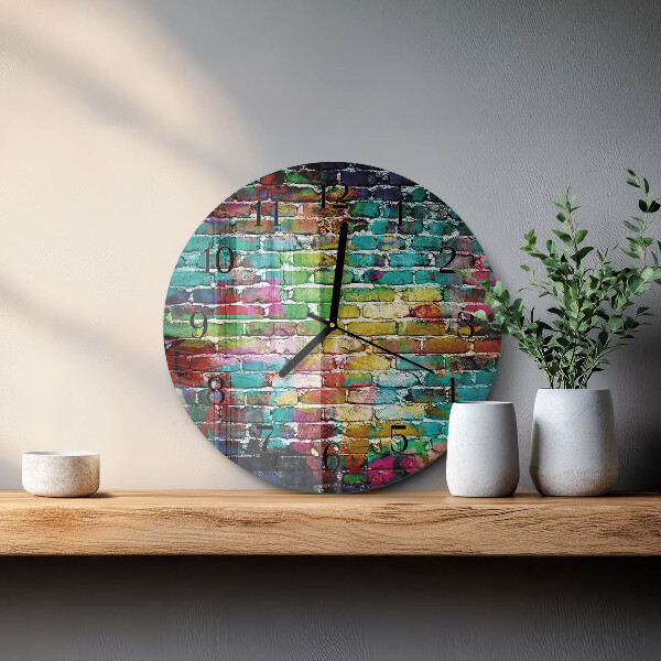 Round wall clock Brick
