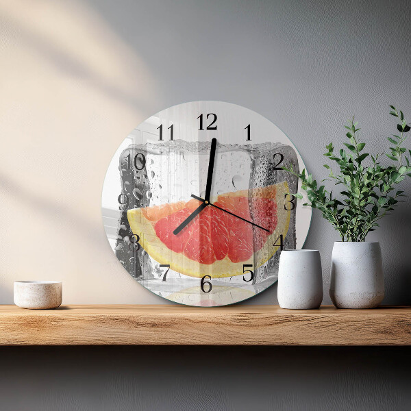 Round wall clock Grapefruit Ice Cream
